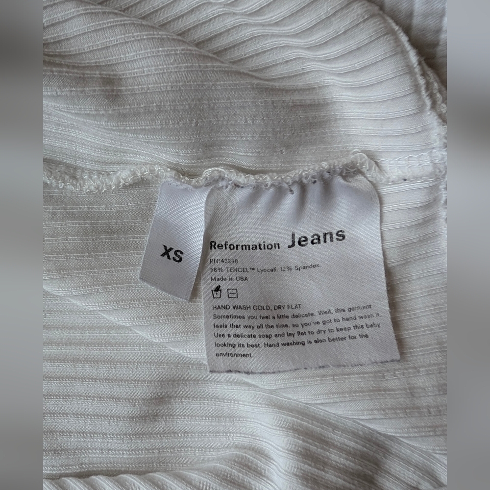 Reformation Rib Knit Top Size XS - Picture 3 of 4